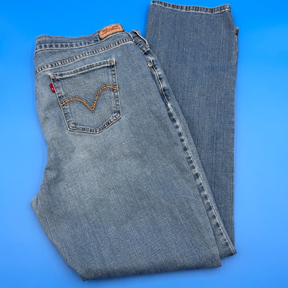 Levi's 505 Straight Leg Mens Jeans Medium Wash Size 33x34